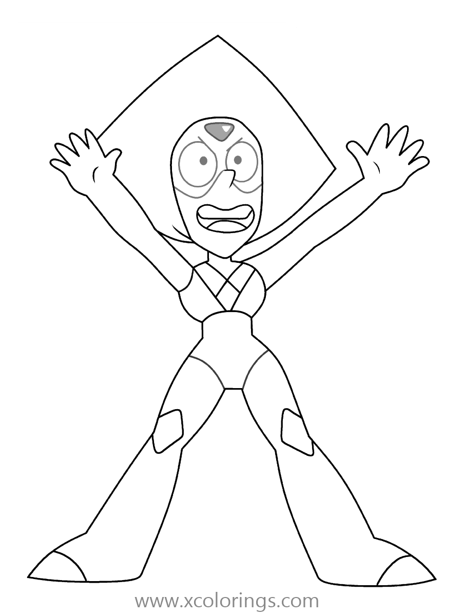 Free Steven Universe Coloring Pages Peridot printable