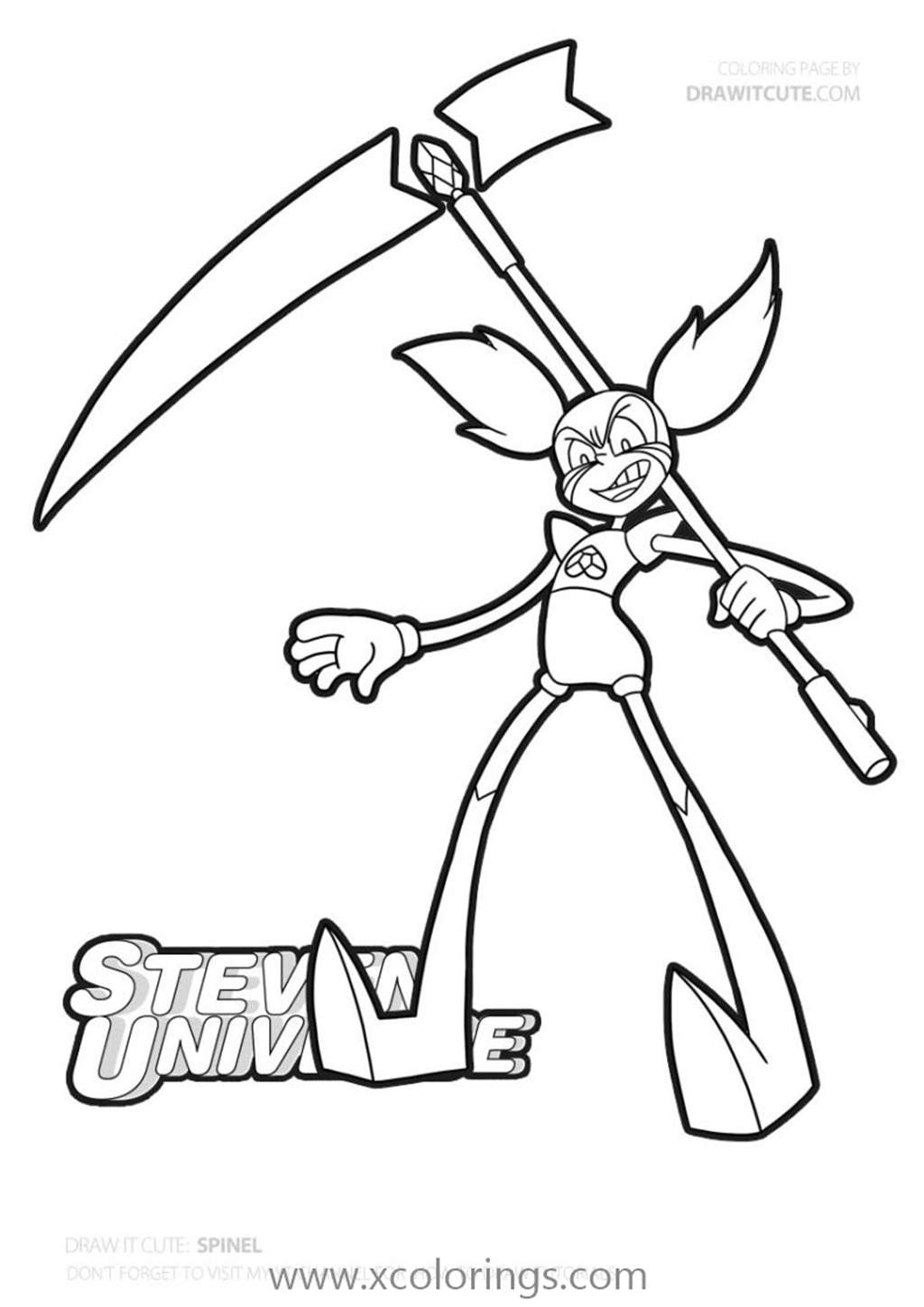 Free Steven Universe Coloring Pages Spinel printable