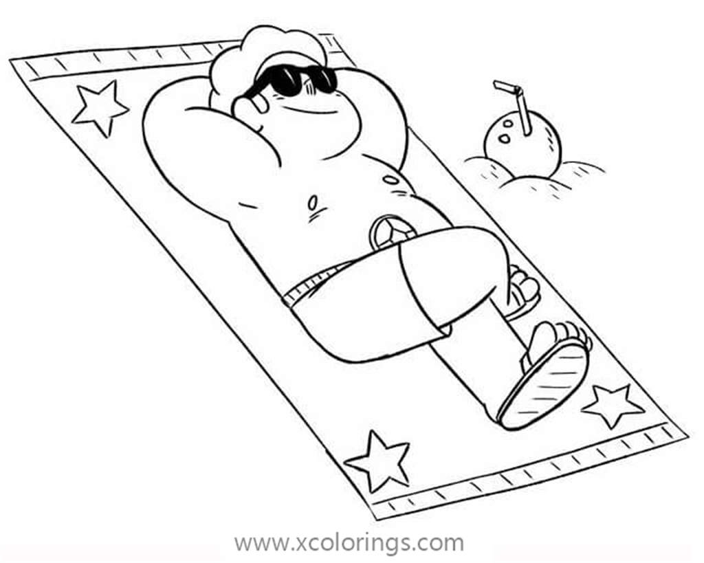 Free Steven Universe Coloring Pages Steven on the Beach printable