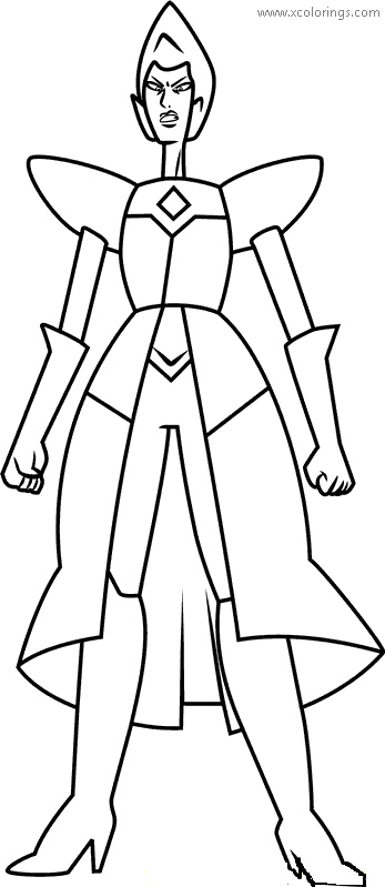 Free Steven Universe Coloring Pages Yellow Pearl printable