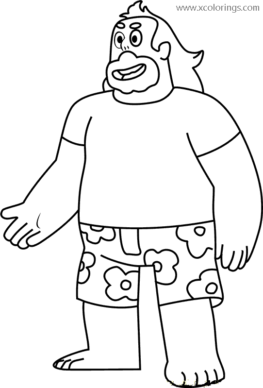 Free Steven Universe Greg Coloring Pages printable