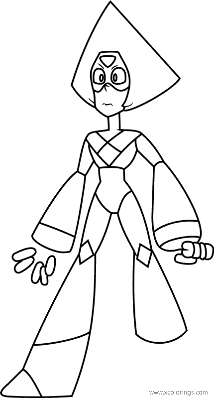 Free Steven Universe Peridot Coloring Pages printable