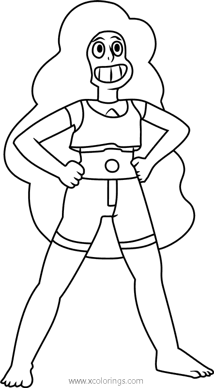 Steven Universe Thin Amethyst Coloring Pages - XColorings.com