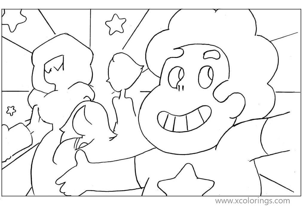 Free Steven Universe and Garnet Coloring Pages printable