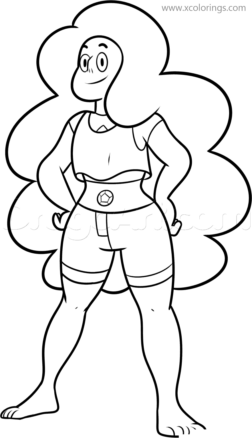 Free Stevonnie from Steven Universe Coloring Pages printable