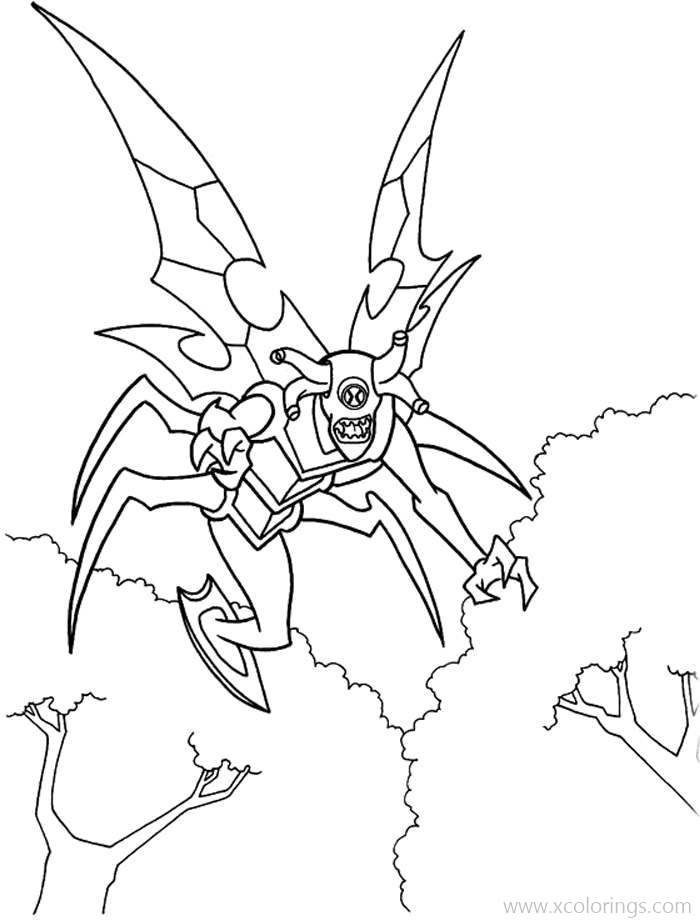 Free Stinkfly from Ben 10 Coloring Pages printable