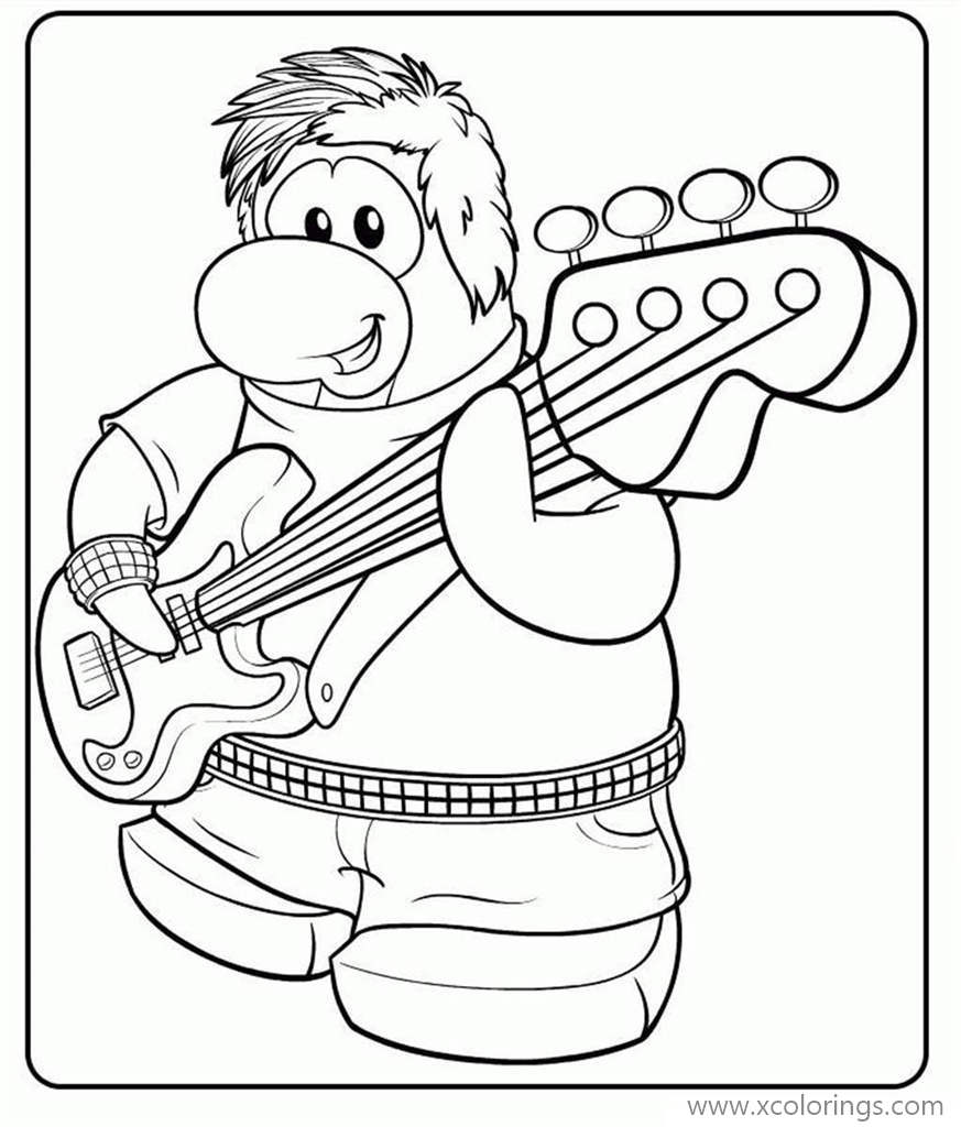 Free Stompin Bob from Club Penguin Coloring Pages printable