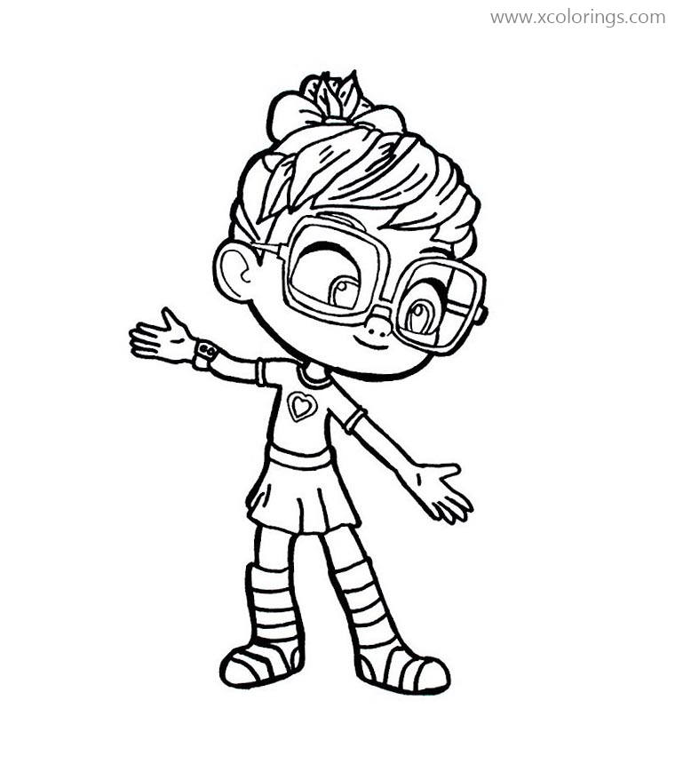 Free Super Girl Abby Hatcher Coloring Pages printable
