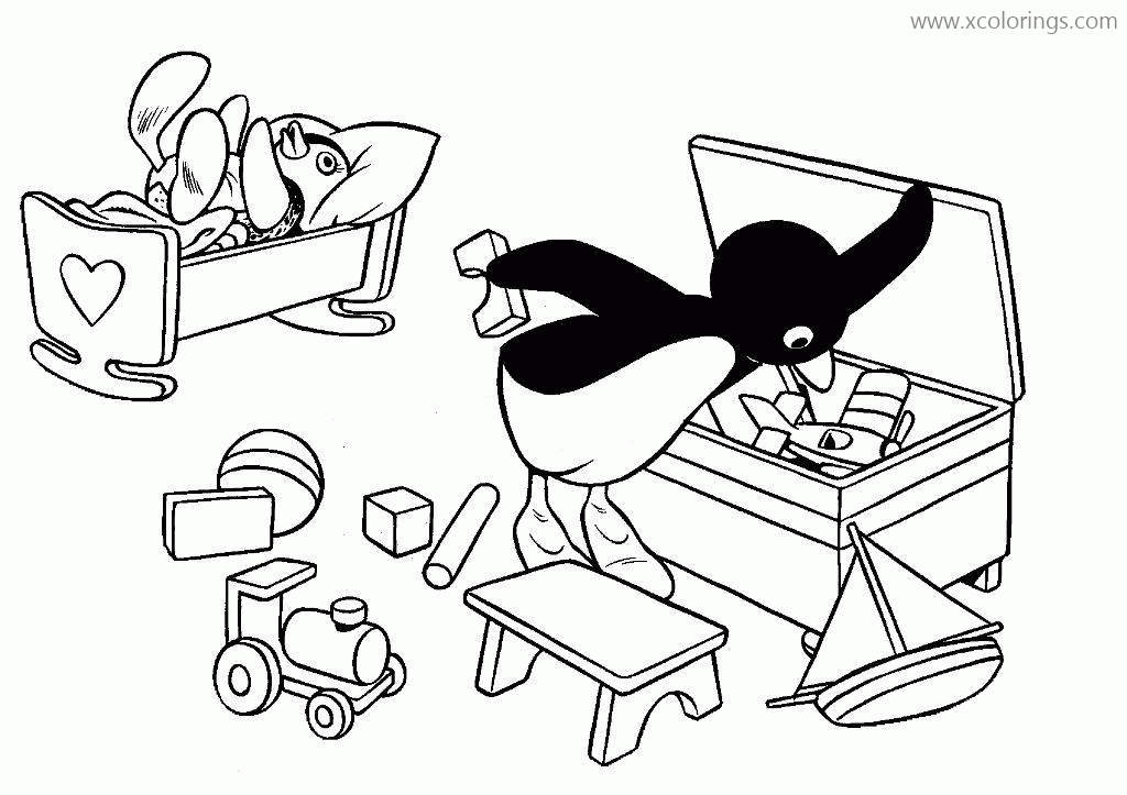 Free TV Show Penguin Pingu Coloring Pages printable