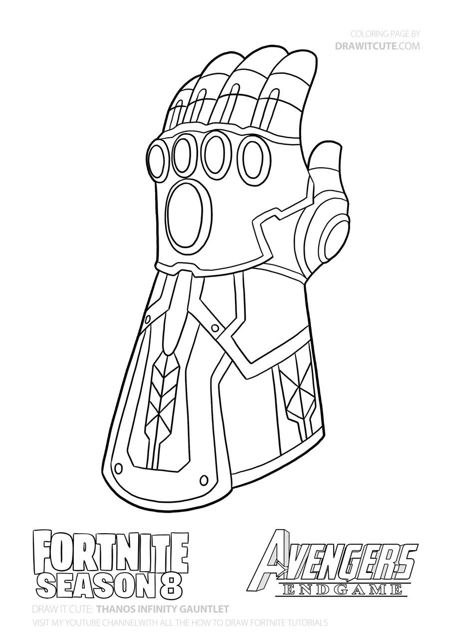 Free Thanos Coloring Pages Infinity Gauntlet printable