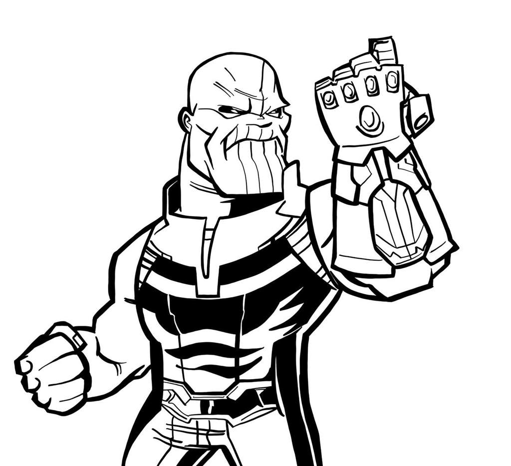 Free Thanos Fan Fiction Coloring Pages printable