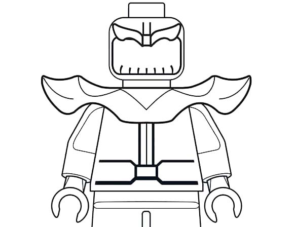 Free Thanos from Lego Coloring Pages printable