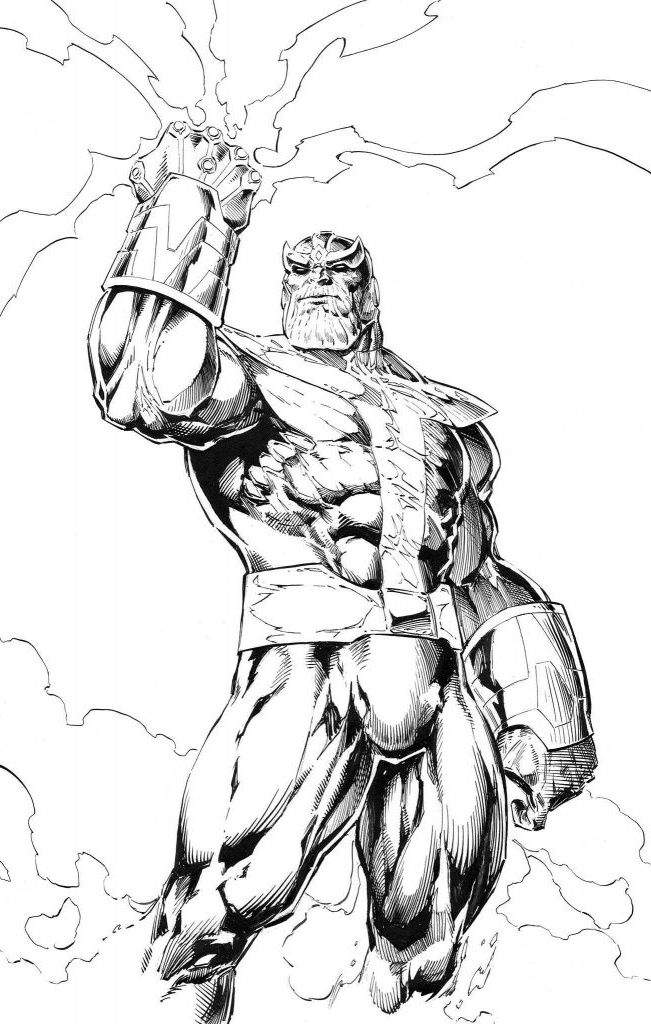 Free The Warlord Thanos Coloring Pages printable