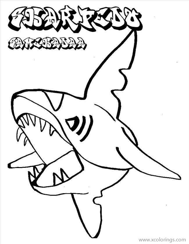 Free Tiger Shark Coloring Page printable