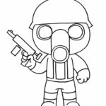 piggy coloring pages roblox robby