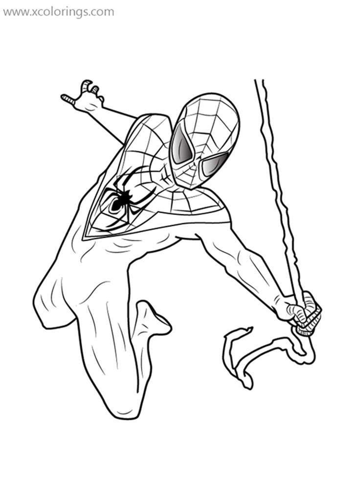 Free Ultimate Spider Miles Morales Coloring Pages printable