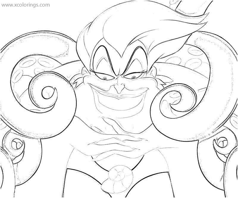 Free Ursula Coloring Pages Fanart printable