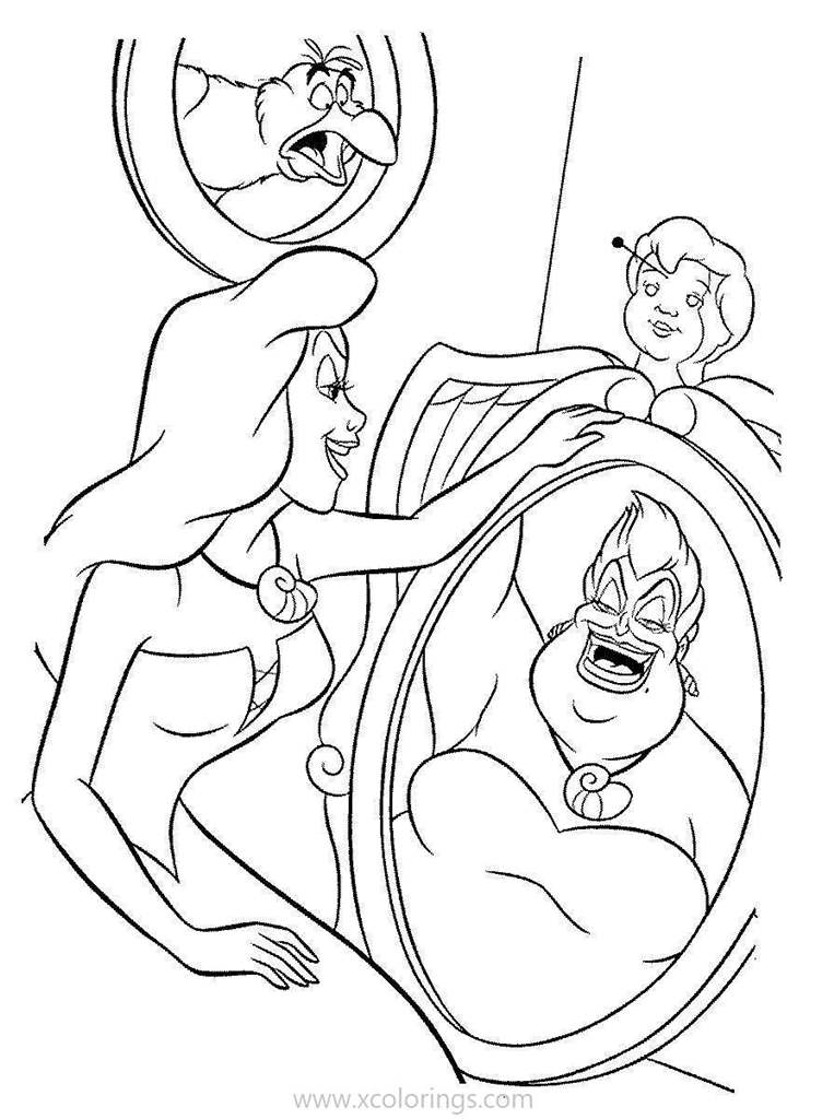 Free Ursula of Disney Villains Coloring Pages printable