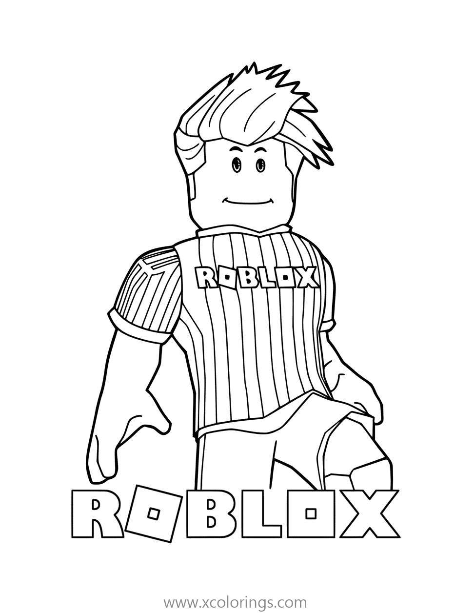 Free Video Gmae Roblox Coloring Pages printable