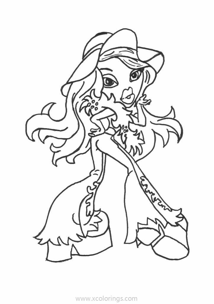 Free Yasmin from Bratz Coloring Page printable
