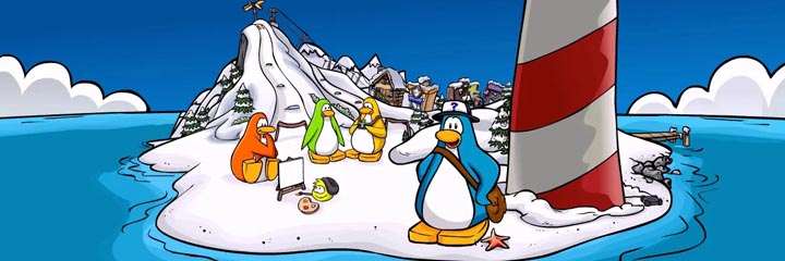 club penguin coloring pages series