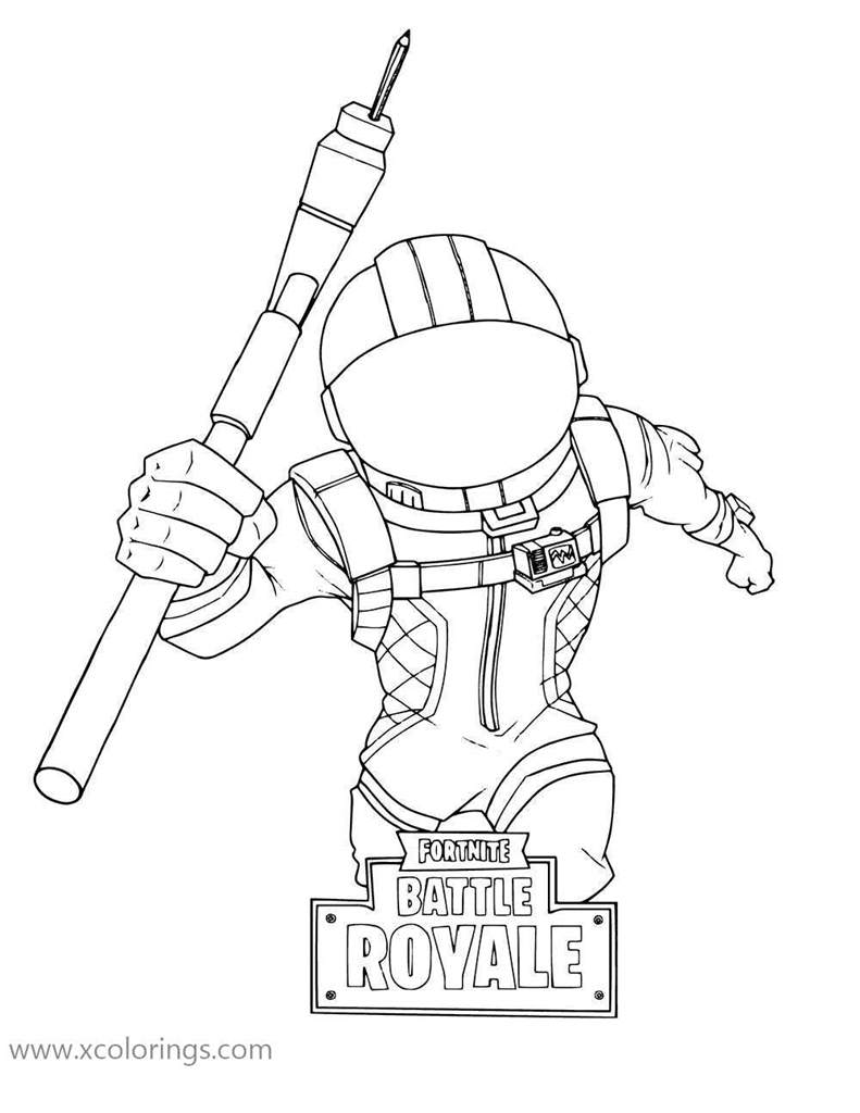 Free from Fortnite Coloring Page Dark Voyager printable