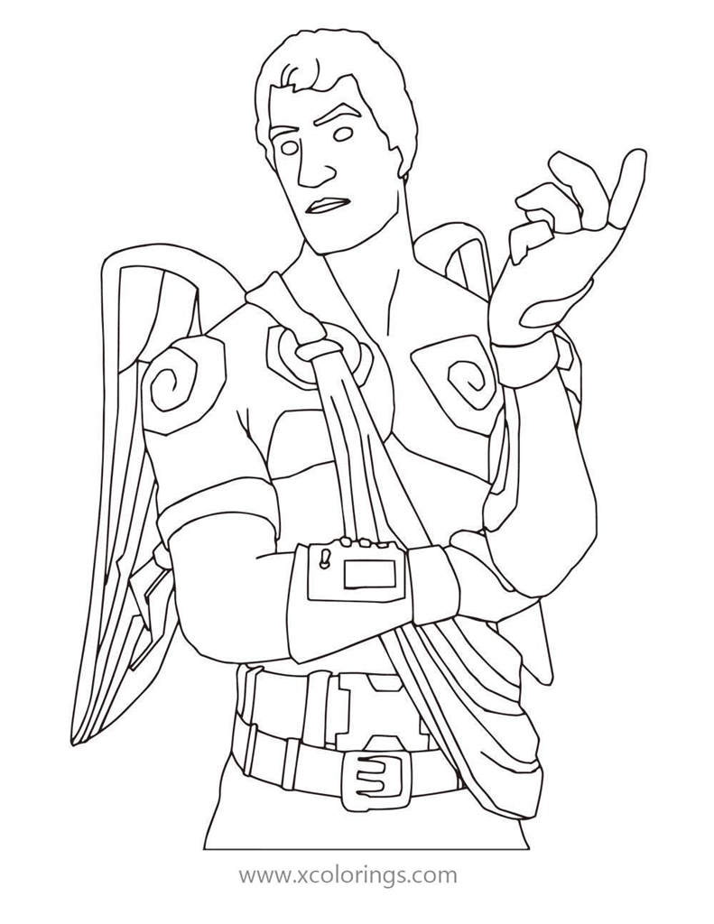Free from Fortnite Coloring Pages Dark Love Ranger printable