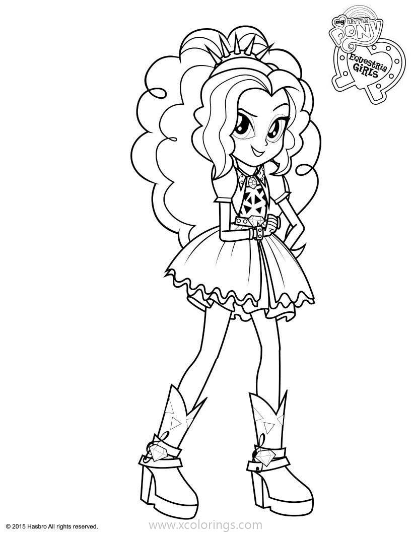 Free Adagio Dazzle from Equestria Girls Coloring Pages printable