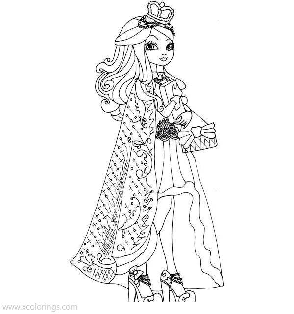 Free Apple White Doll Coloring Pages printable