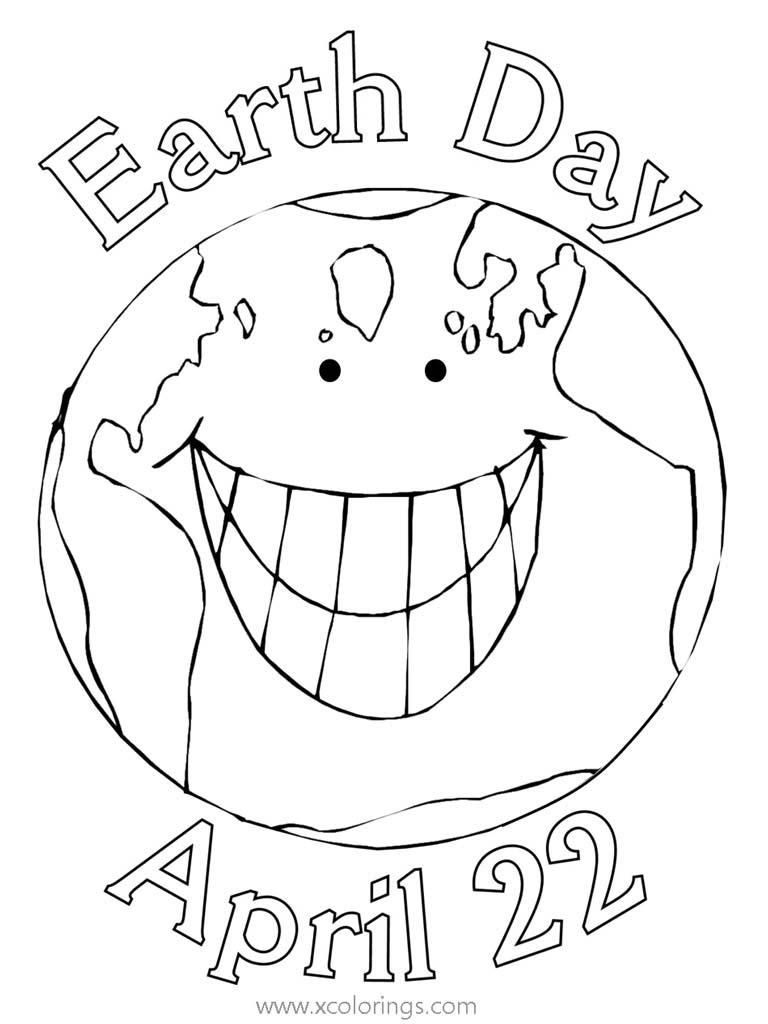 Free April 22 is Earth Day Coloring Pages printable