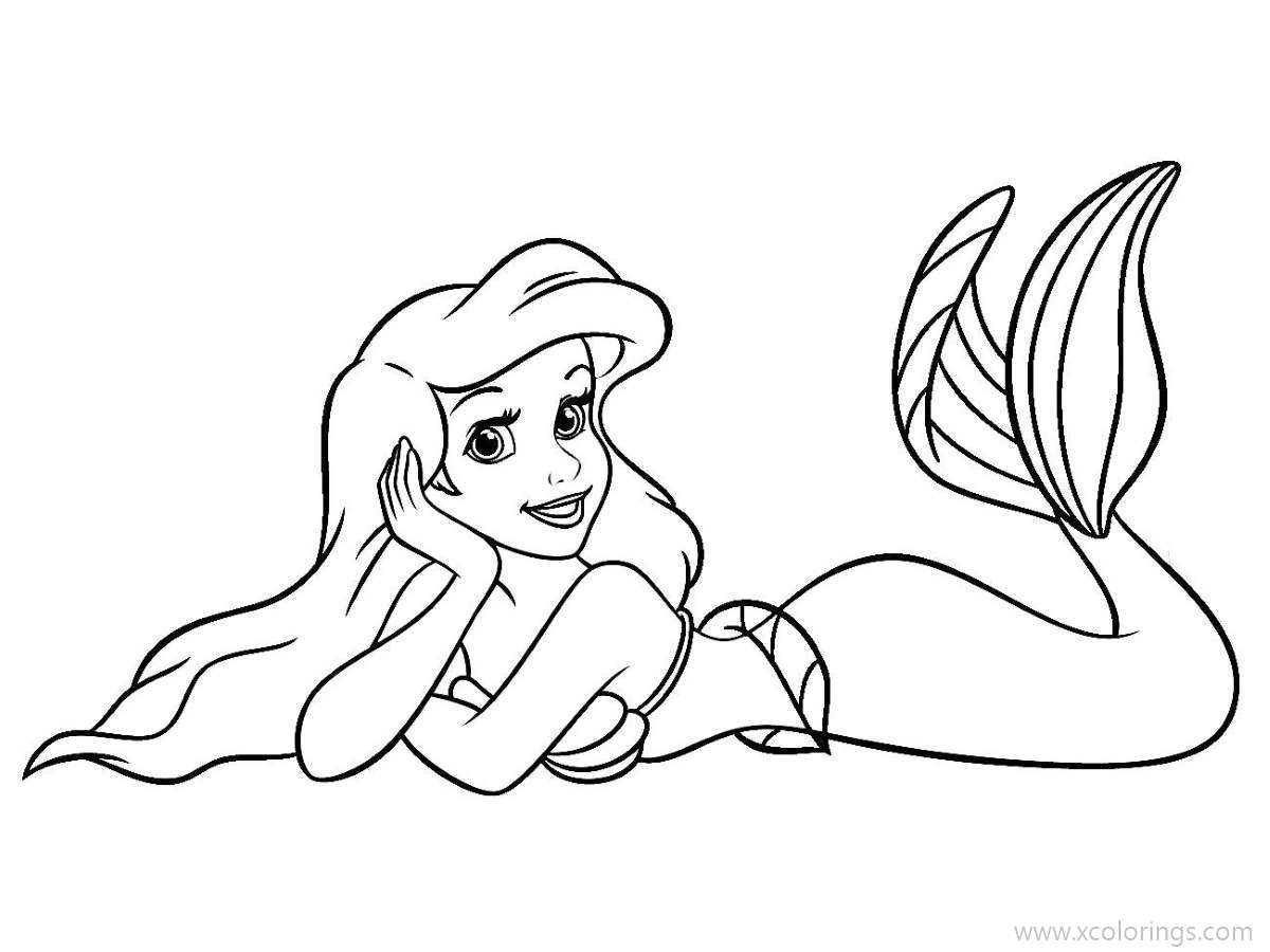 Free Ariel The Little Mermaid Coloring Pages printable