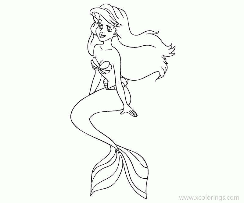 Free Ariel The Princess Coloring Pages printable