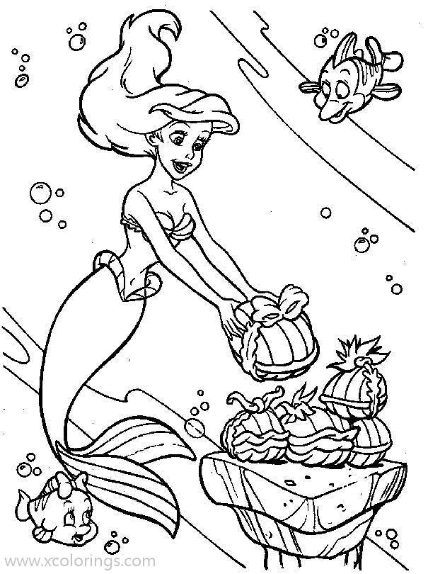 Free Ariel With Grimbsby Coloring Page printable
