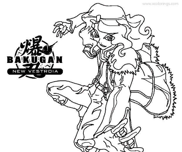 Free Bakugan Coloring Pages Gus Grav printable