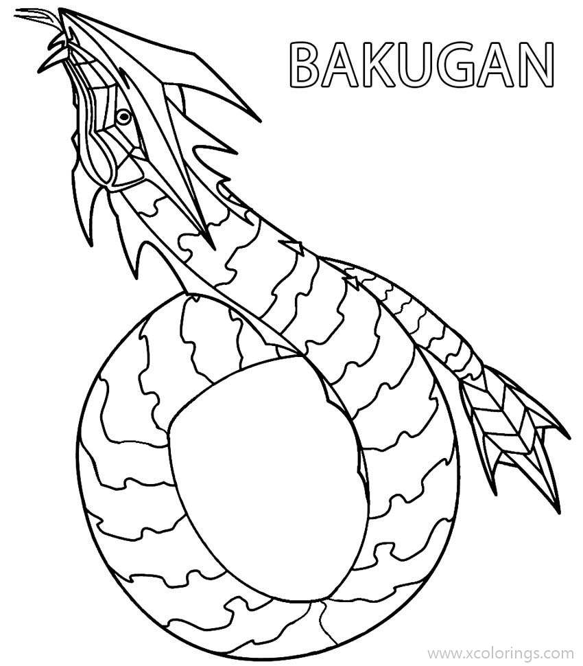 Free Bakugan Serpenoid Coloring Pages printable