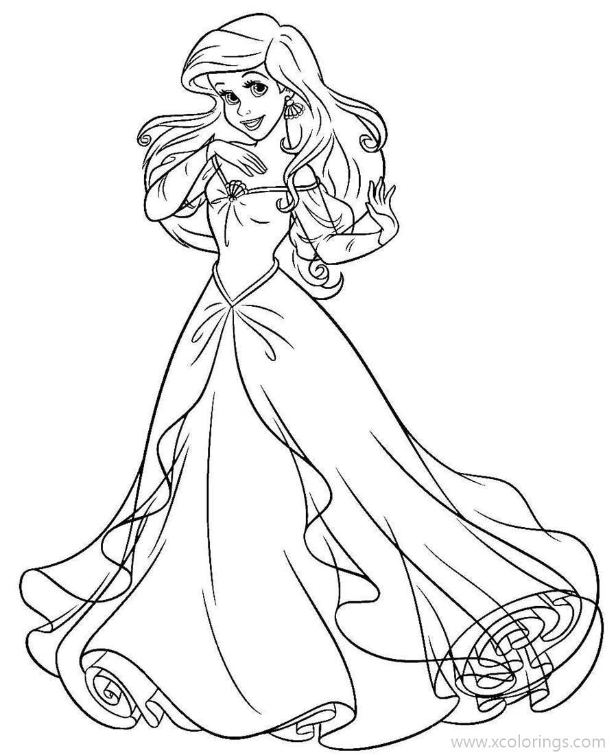 Free Beautiful Little Mermaid Coloring Pages printable