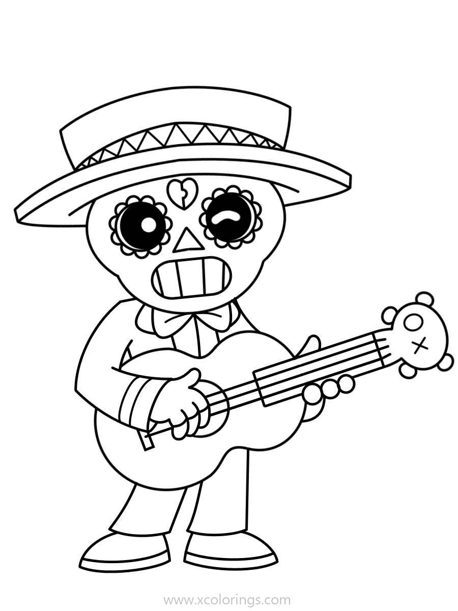Free Brawl Stars Character Poco Coloring Pages printable