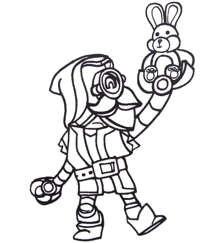 Brawl Stars Coloring Pages Barley And Bunny Toy Xcolorings Com