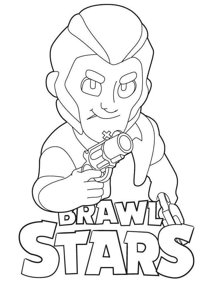 Free Brawl Stars Coloring Pages Characters Colt printable