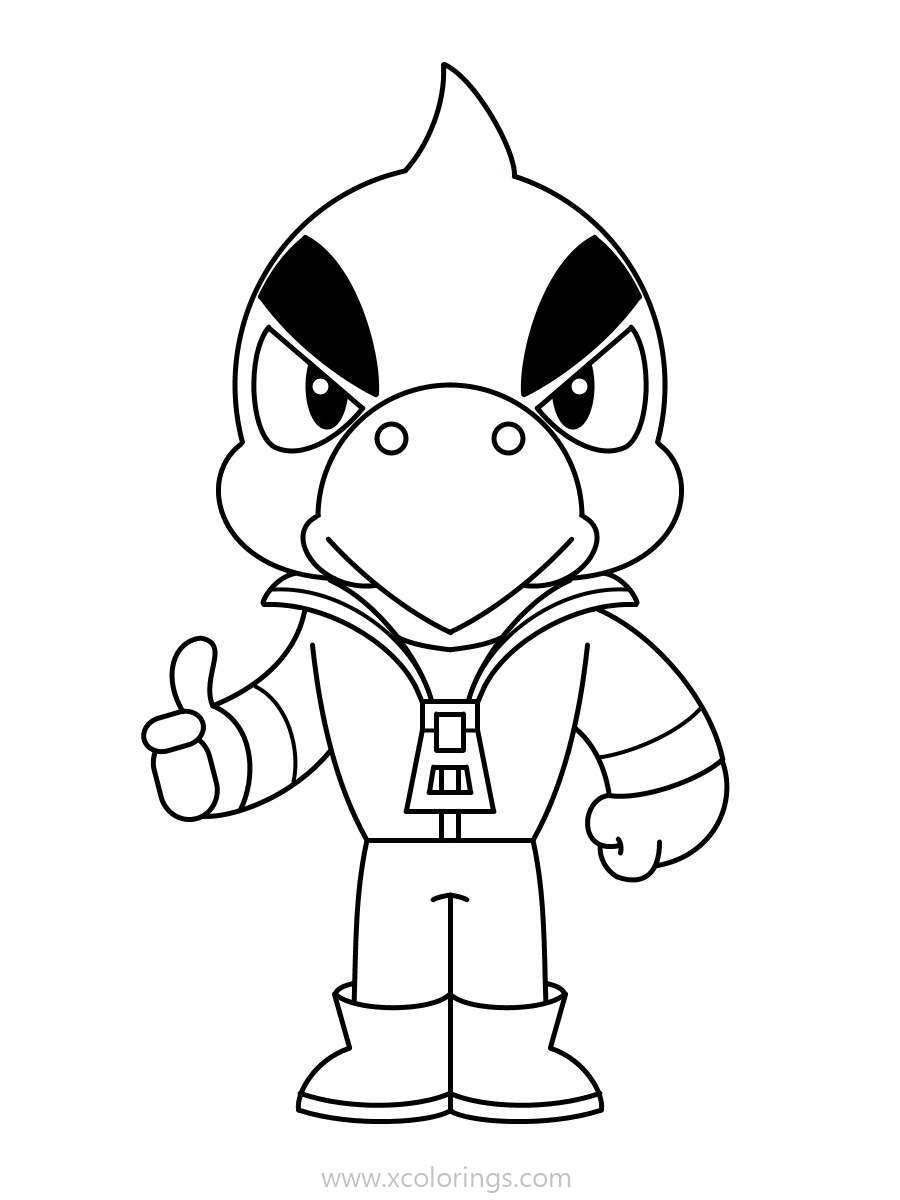 Free Brawl Stars Crow Coloring Pages printable