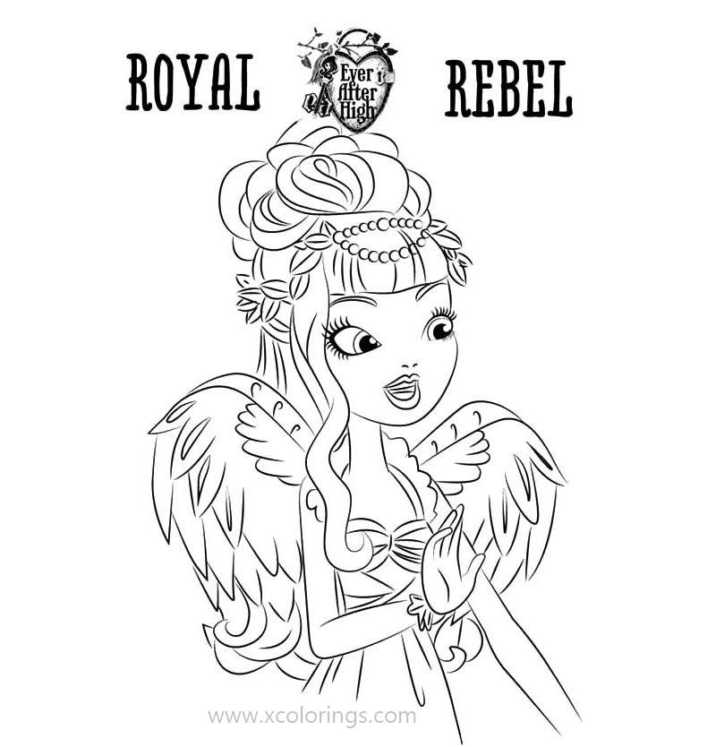 Free C A Cupid from Ever After High Doll Coloring Pages printable