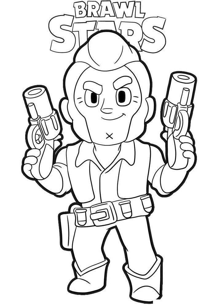 Free Colt from Brawl Stars Coloring Pages printable