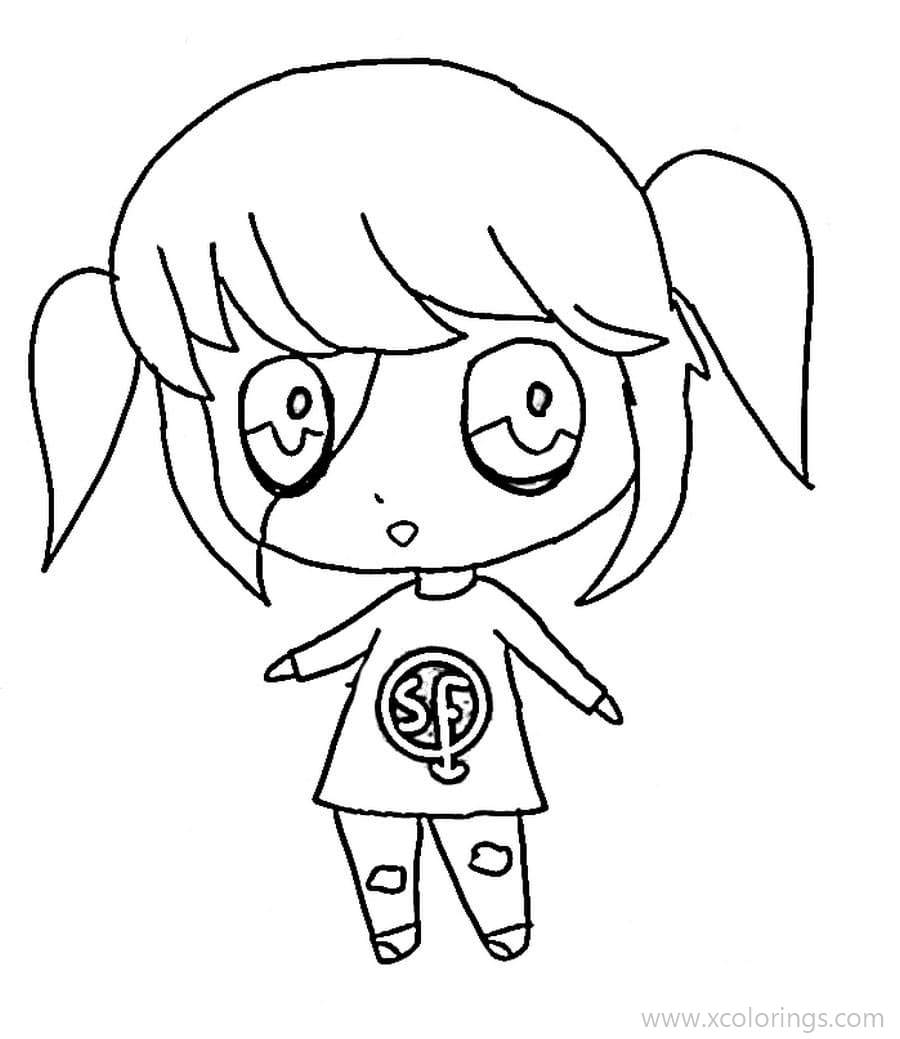 Free Cute Sally Face Coloring Pages printable
