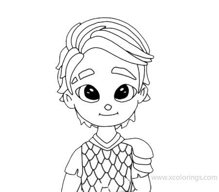Free Dak from Dragons Rescue Riders Coloring Pages  printable