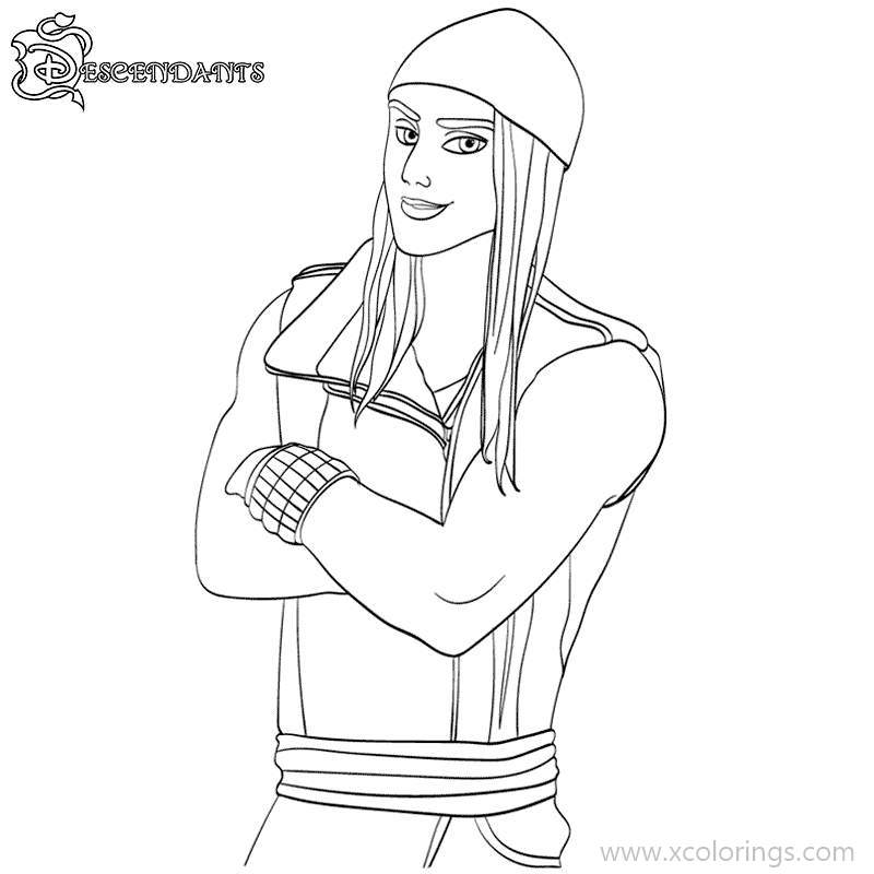 Free Descendants Coloring Pages Harry Hook printable