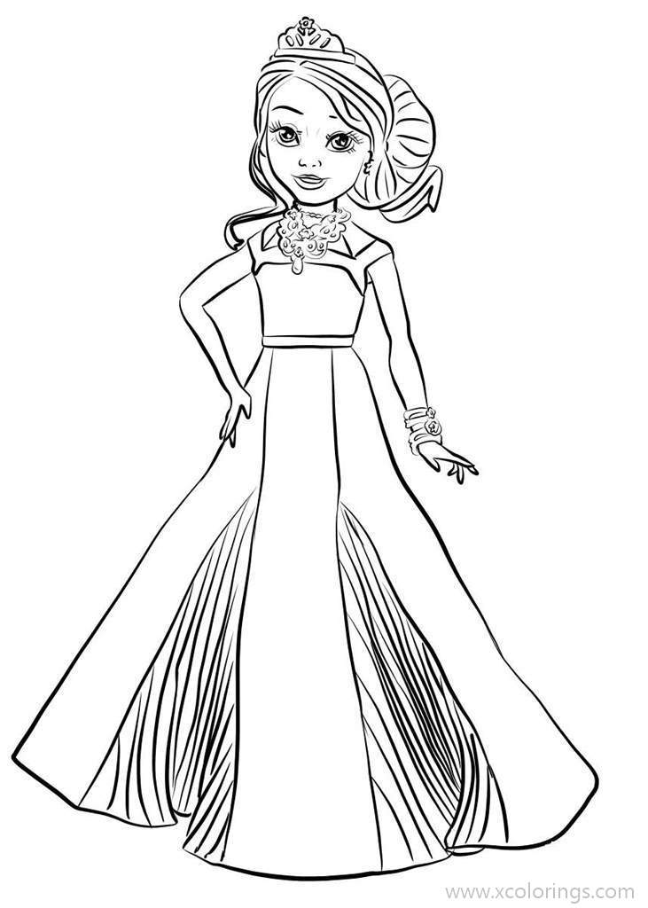 Free Descendants Coloring Pages Wicked World Audrey printable