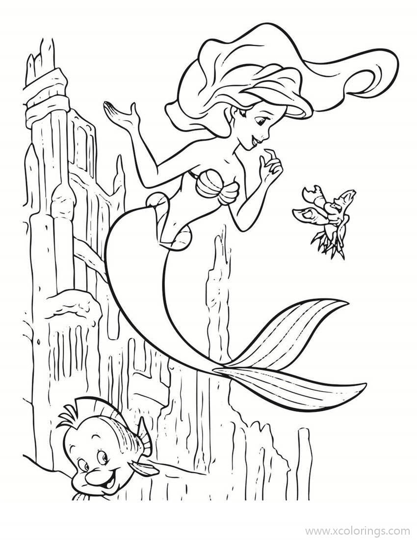 Disney Little Mermaid Coloring Pages XColorings