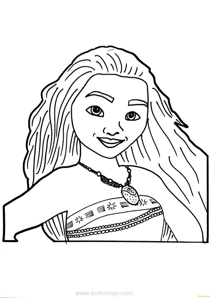 Disney Moana Coloring Pages XColorings