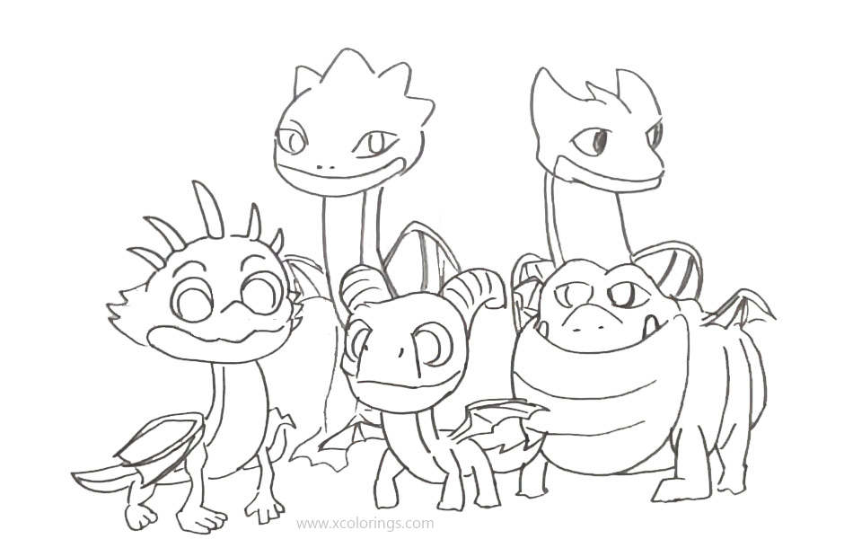 Free Dragons Rescue Riders Coloring Pages Characters printable