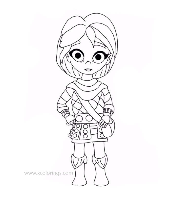 Dragons Rescue Riders Coloring Pages Leyla - XColorings.com